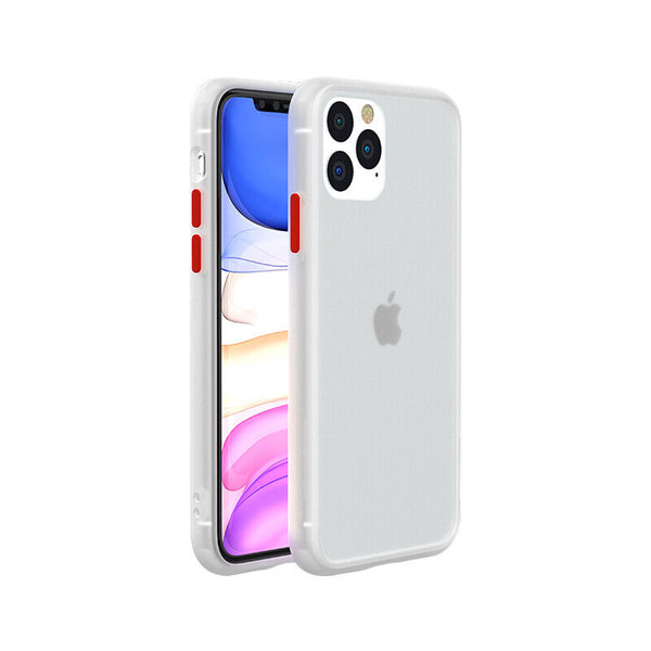 Silicone Case For iPhone 11 8 7 XS X XR SE 2020 Genuine Color Button Matte Cover