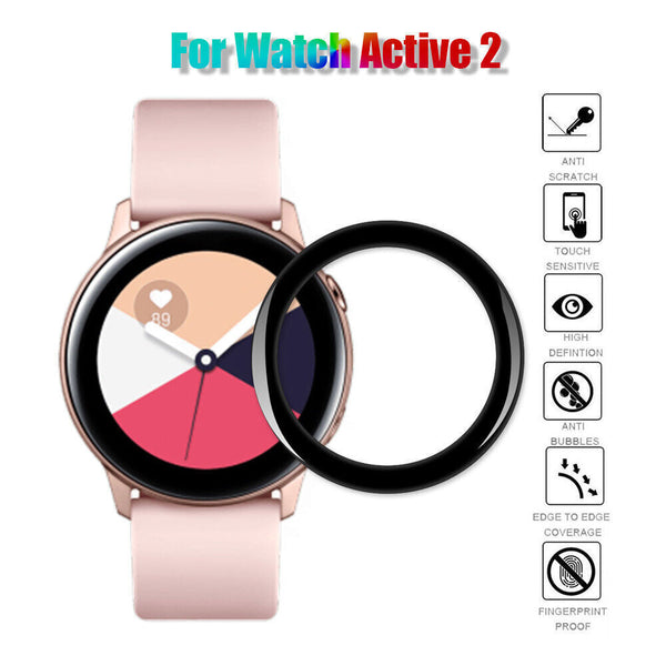 9D Tempered Glass Screen Protector For Samsung Galaxy Watch Active 2 2019