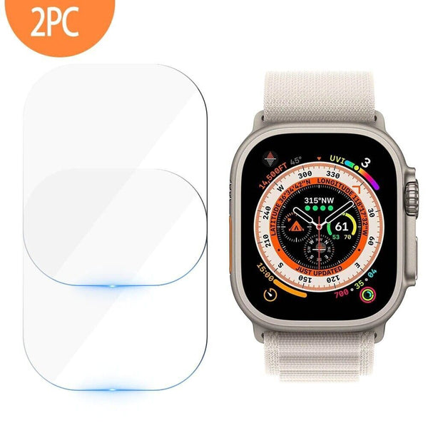 2X Tempered Glass For Apple Watch ULTRA Full Screen Protector 49mm-UK