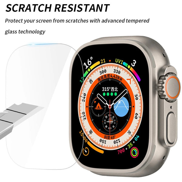 2X Tempered Glass For Apple Watch ULTRA Full Screen Protector 49mm-UK