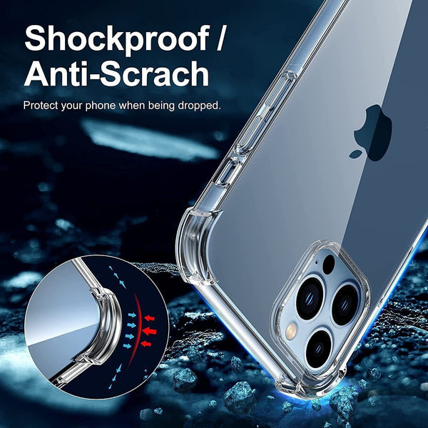 Case For Apple iPhone 14 pro Max Clear Silicone Shockproof Gel Thick Cover