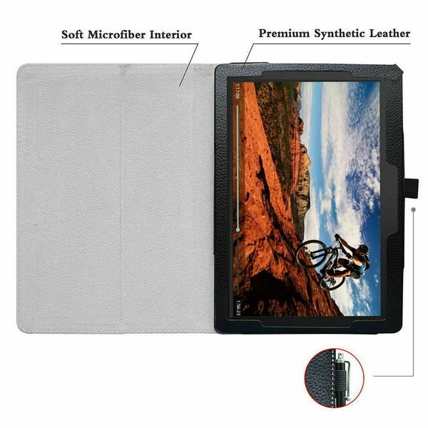 Magnetic Smart Cover Leather Book Stand Case For Lenovo E10 10.1