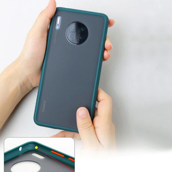 Bumper Silicone ShockProof Color Button Case Cover For Huawei Mate 30 P40 P30