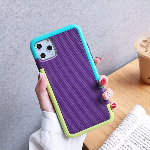 For iPhone 12 Pro Case Rugged Slim Anti Slip PC Silicone Shockproof Back Cover