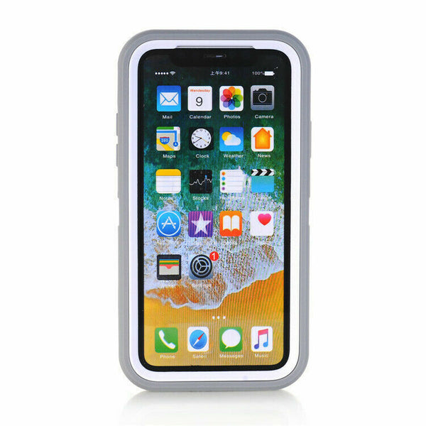 For iPhone 12 Pro Max Shockproof Heavy Duty Hybrid Armour Defender PC Case Cover