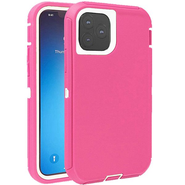 For iPhone 12 Pro Max Shockproof Heavy Duty Hybrid Armour Defender PC Case Cover