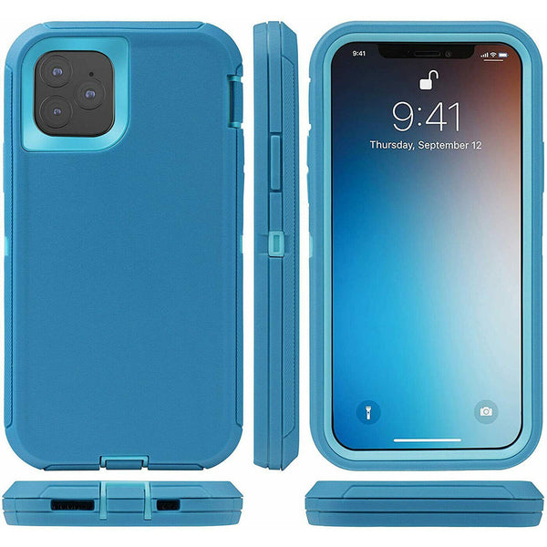 For iPhone 12 Pro Max Shockproof Heavy Duty Hybrid Armour Defender PC Case Cover