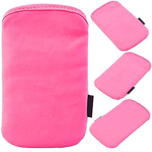 Soft Pouch Skin Slip Case Cover Sleeve For Apple iPhone 4S, 4, 3GS, 3G - Pink UK