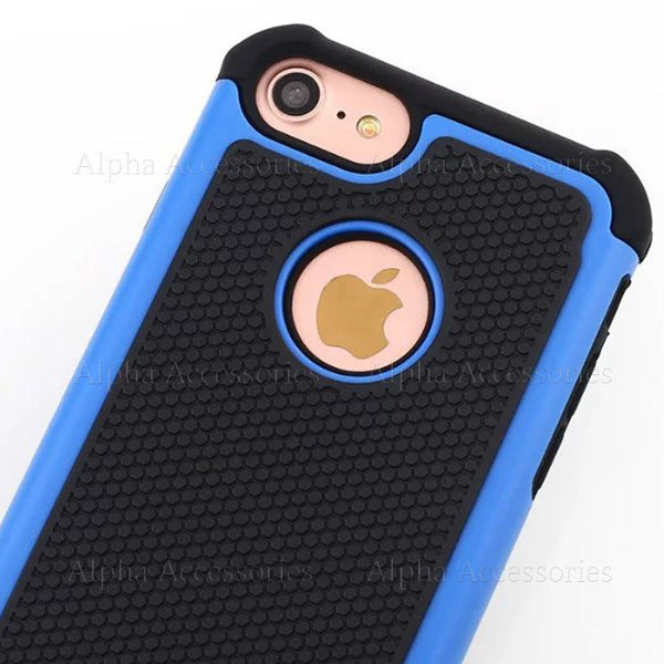 Case For Apple iPhone 7 Shockproof Dual Layer Silicone & Hard Defender Cover UK