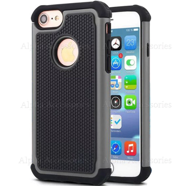 Case For Apple iPhone 7 Shockproof Dual Layer Silicone & Hard Defender Cover UK