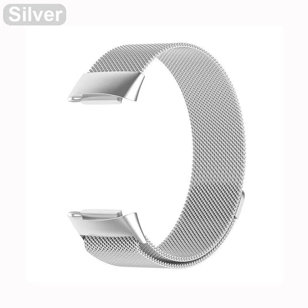 Strap For Fitbit Charge 6 Wristwatch Replacement Stainless Metal Milanese Band