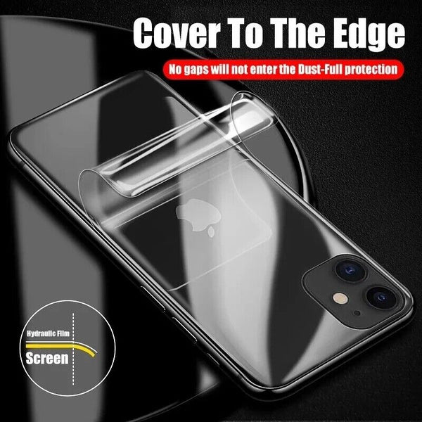 For Apple iPhone 15 Pro Max Hydrogel Film Soft Full Back Protector Cover -UK