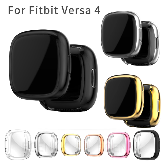 Case For Fitbit Versa 4 Sense 2 Watch TPU Silicon Screen Protector Gel Cover