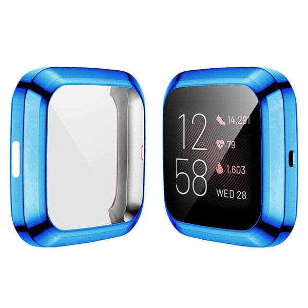 Case For Fitbit Versa 4 Sense 2 Watch TPU Silicon Screen Protector Gel Cover