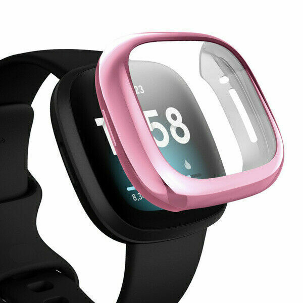 Case For Fitbit Versa 4 Sense 2 Watch TPU Silicon Screen Protector Gel Cover