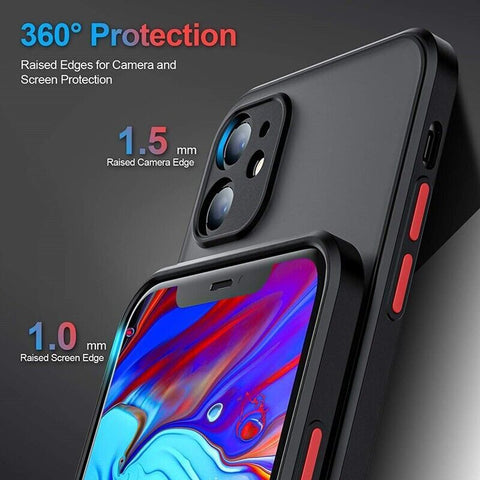 For iPhone 14 Pro Max Shockproof Genuine Color Button Case Armor Hybrid Cover