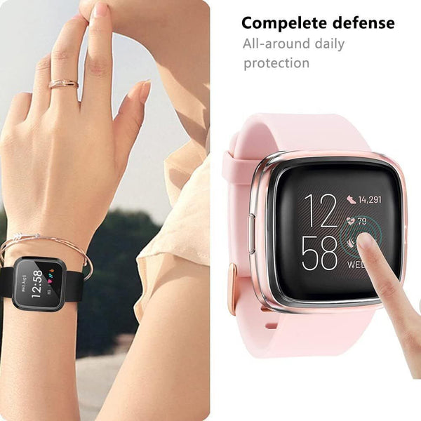 Case For Fitbit Versa 3 Sense Watch Soft TPU Silicon Screen Protector Gel Cover