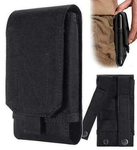 Army Tactical Molle Holster Pouch Case For Moto E6 7 13 22 32s Belt Holder Cover