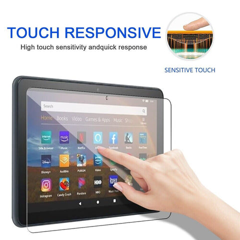 For New Amazon Fire 7 12th Gen 2022 Tempered Glass Screen Protector Cover