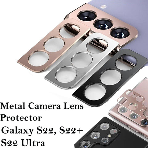 For Samsung S22 S22 Plus S22 Ultra Phone Camera Lens Protector Metal Slim Film