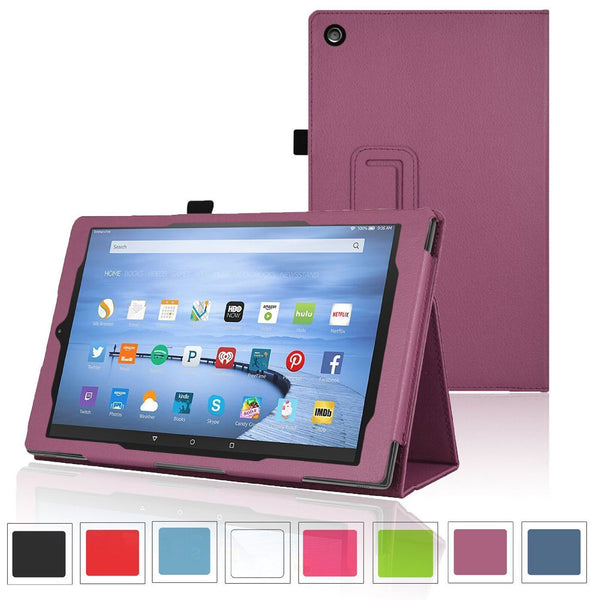 For Amazon Fire 7 Tablet 12th Generation 2022 Leather Case Smart Stand Cover