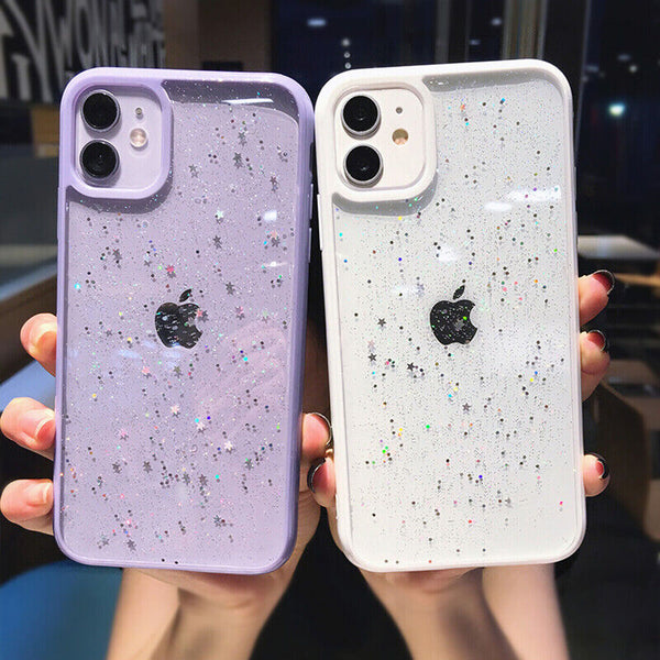 Case For Apple iPhone 11  Star Glitter Bling Shockproof Silicon Phone Cover UK