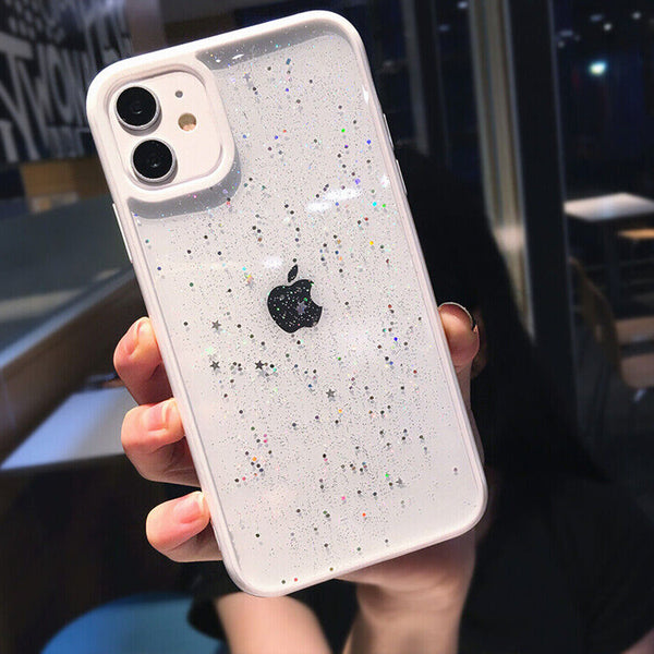 Case For Apple iPhone 11  Star Glitter Bling Shockproof Silicon Phone Cover UK