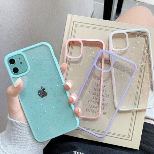 Case For Apple iPhone 11  Star Glitter Bling Shockproof Silicon Phone Cover UK