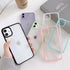 Case for iPhone 14 Pro Max 13 11 12 Clear Shockproof Silicone Candy Color Cover