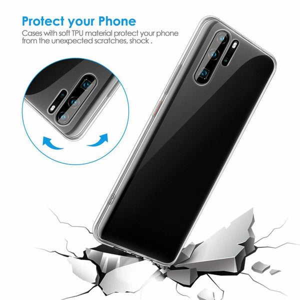 For Huawei P30 Lite Pro Ultra Slim Shockproof Bumper Clear Back Case Cover UK