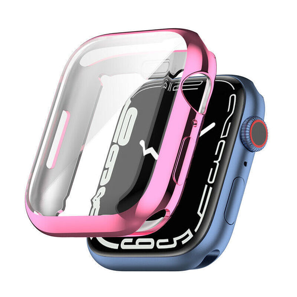 Case For Apple Watch 9 41mm 45mm TPU Soft Silicone Screen Protector Cover - UK