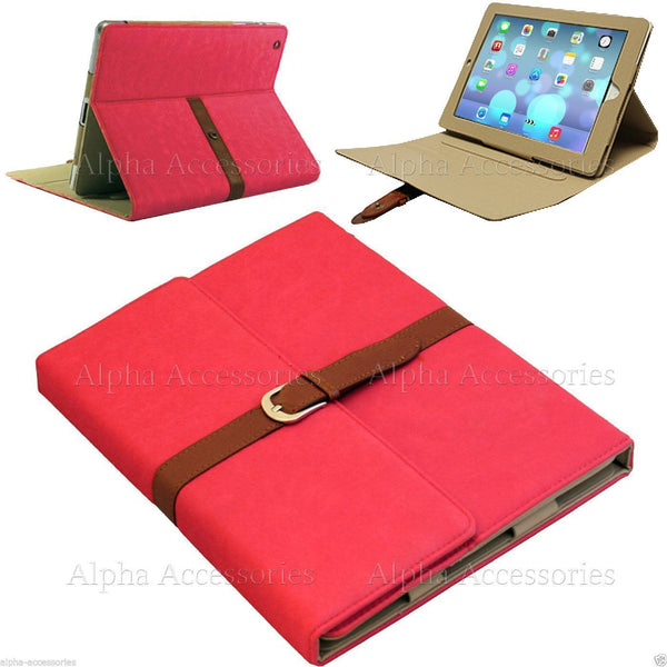 Suede Leather Belt Case Apple iPad Air Smart Flip Buckle Cover For iPad 4, 3, 2