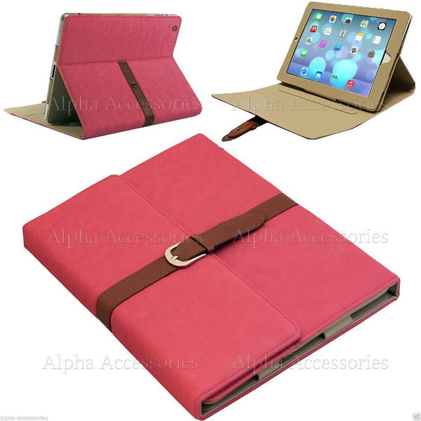 Suede Leather Belt Case Apple iPad Air Smart Flip Buckle Cover For iPad 4, 3, 2