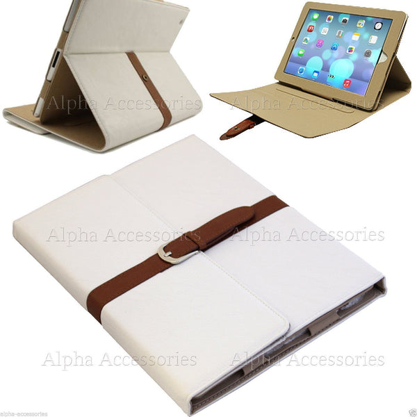 Suede Leather Belt Case Apple iPad Air Smart Flip Buckle Cover For iPad 4, 3, 2