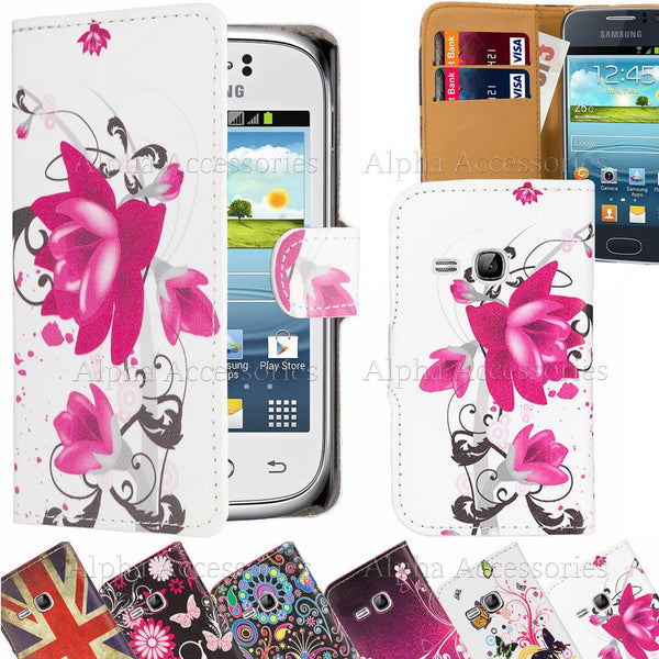 Leather Wallet Magnetic Flip Case Cover For Various Samsung & iPhones UK