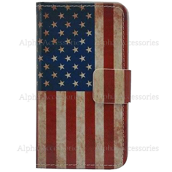 Leather Wallet Magnetic Flip Case Cover For Various Samsung & iPhones UK