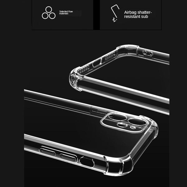 CLEAR Shockproof Case For iPhone 12 Mini Silicone Thick TPU Protective Cover