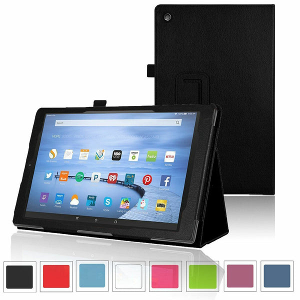 Leather Smart Stand Case For Amazon Fire HD 8 / 8 Plus 2020 10th Gen Cover - UK