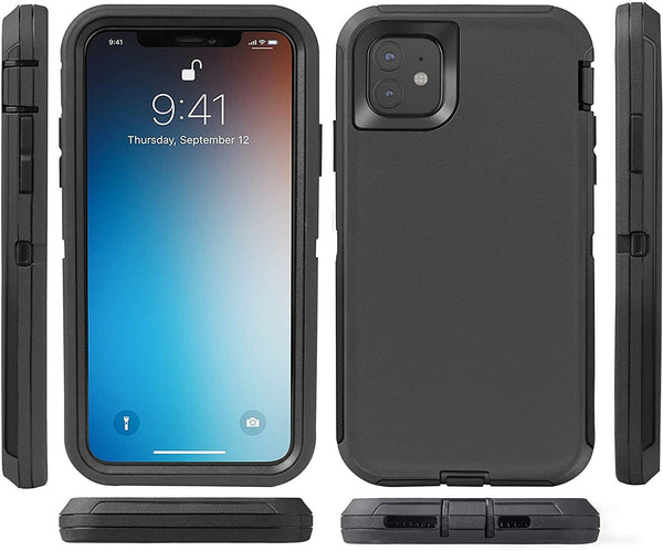 For iPhone 12 Case Shockproof Heavy Duty Hybrid Armour Builder Defender PC Cover