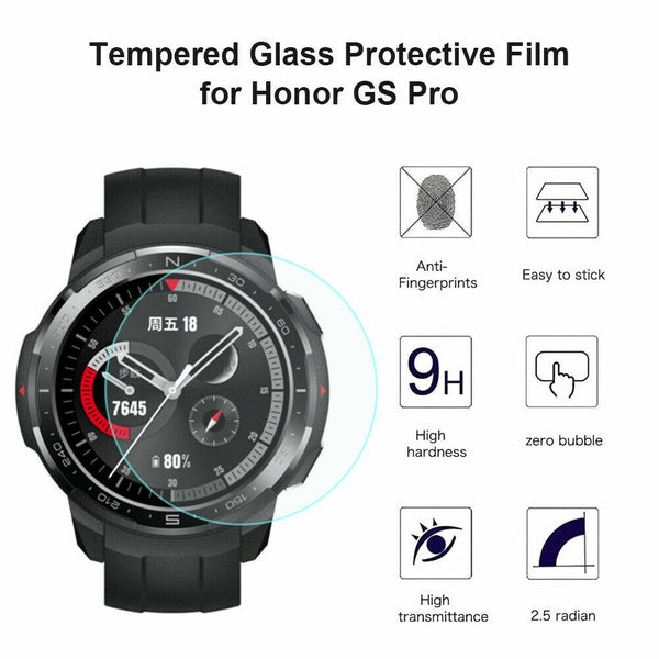 2X Screen Protector For Huawei Honor Watch GS Pro HD Tempered Glass Film Cover