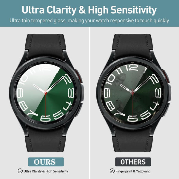 2x Tempered Glass For Samsung Galaxy Watch 6 Classic 43 / 47mm Screen Protector