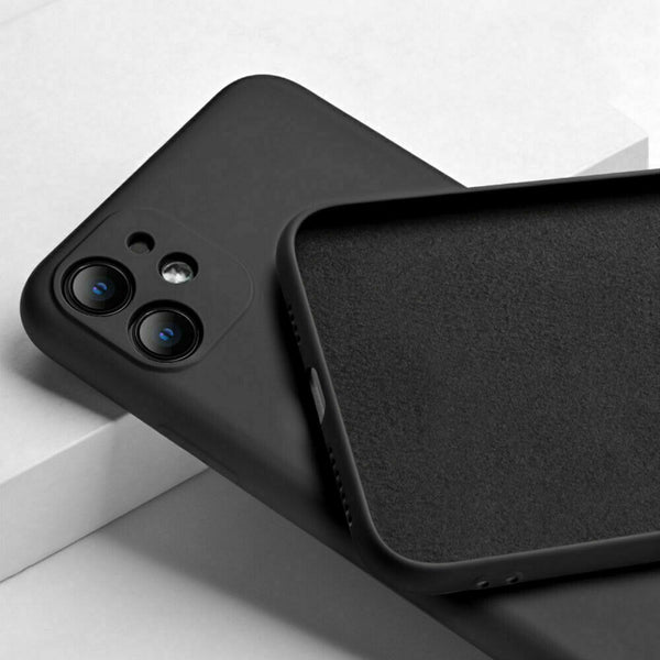 For iPhone 13 Pro Max Matte Camera Lens Protection Case Liquid Silicone Cover UK