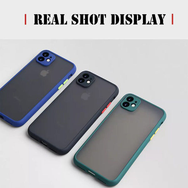 Genuine Armor Case For iPhone 12 Liquid Silicone Shockproof Tough Armor Cover