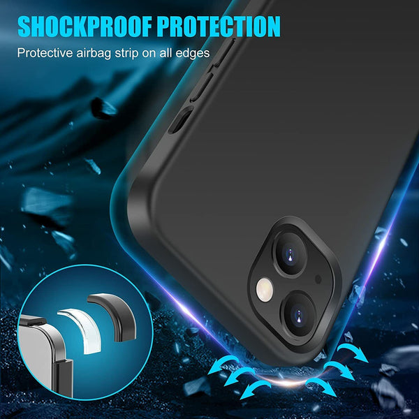 For iPhone 13 Pro Max Case Shockproof Liquid Silicone Soft Matte Back Cover UK