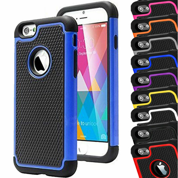 For Apple iPhone SE (2022) Shockproof Builders Heavy Duty Hybrid Rugged Cover