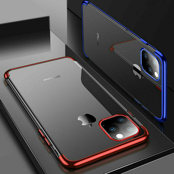 CASE For iPhone 11 Pro Max Shock Proof Cover Soft Plating Bumper TPU Silicone