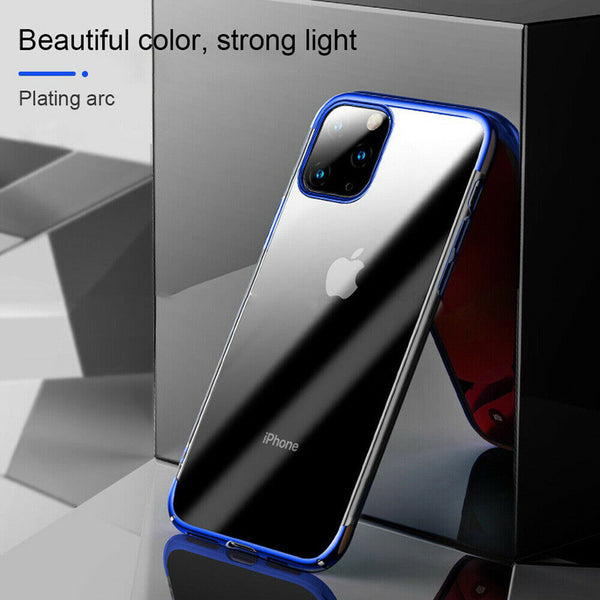 CASE For iPhone 11 Pro Max Shock Proof Cover Soft Plating Bumper TPU Silicone