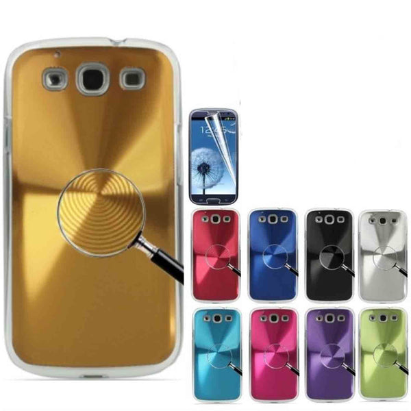 For Samsung Galaxy S3 SIII i9300 Case New Aluminium Metal Disc Hard Back Cover