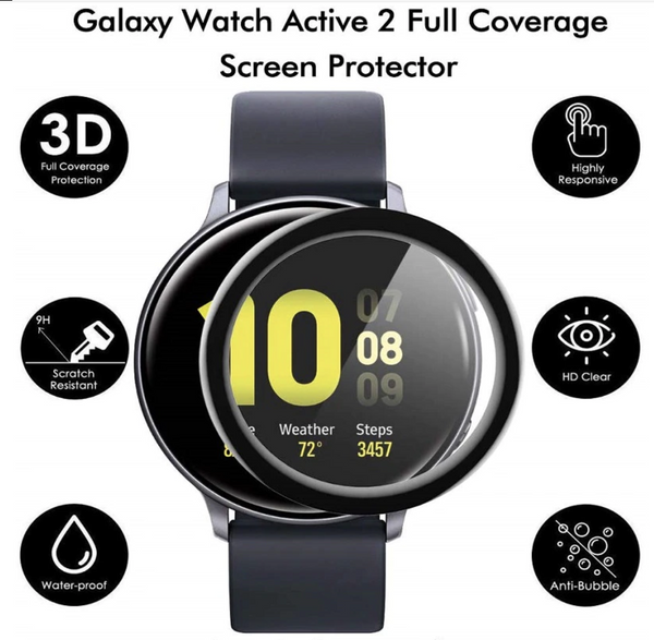 3D Full Screen Protector For Samsung Galaxy Watch Active 2 Ultra Thin Film Cover