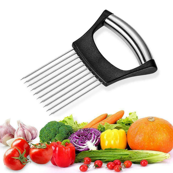 Food Slice Assistant Onion Slicer Vegetable Cutter Fish Meat Potato Holder Tool